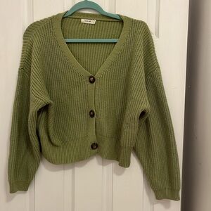 Mod Ref, Green Cardigan, Size M